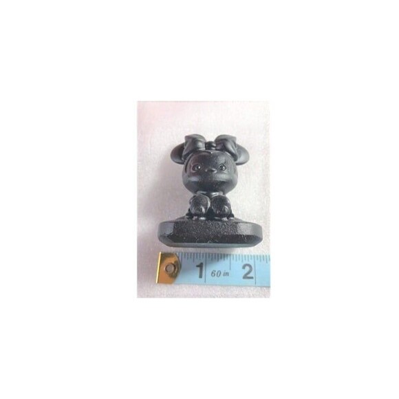 Black Obsidian Baby Minnie Mouse Carving - Picture 5 of 6